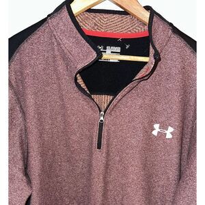Under Armour 1/4 Quarter Zip Sweatshirt Mens Cold Gear Loose Fit Golf Sz 2XL-XXL